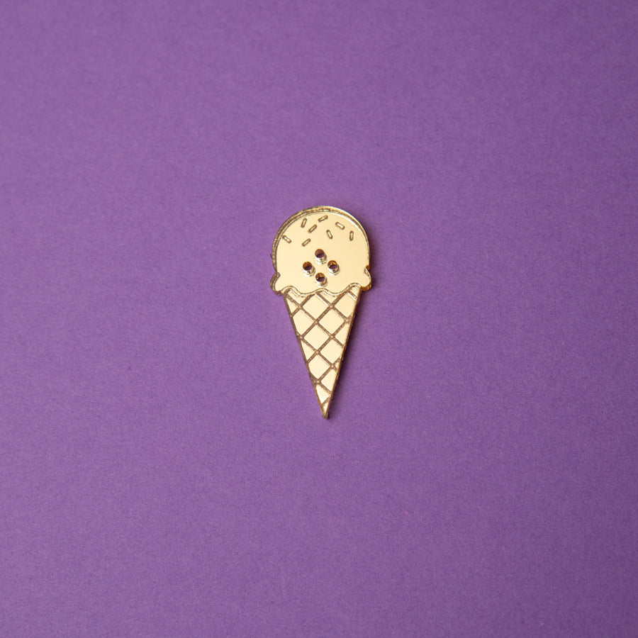 Ice Cream Cone Button