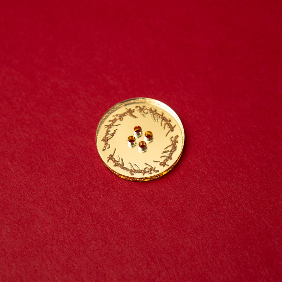 Enchanted Gold Ring Button
