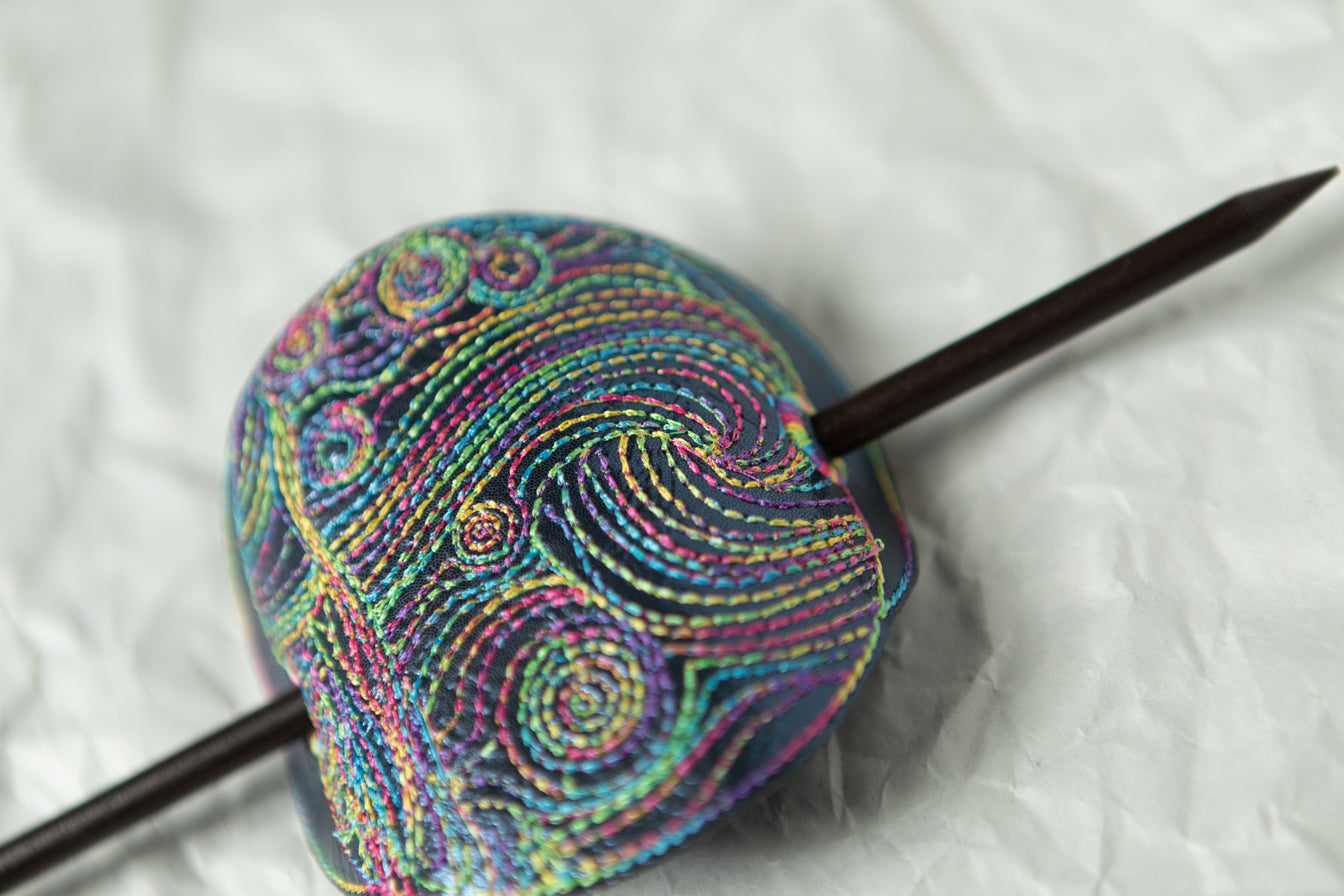 "Starry Night" Hair Bun Cover (Made to Order)