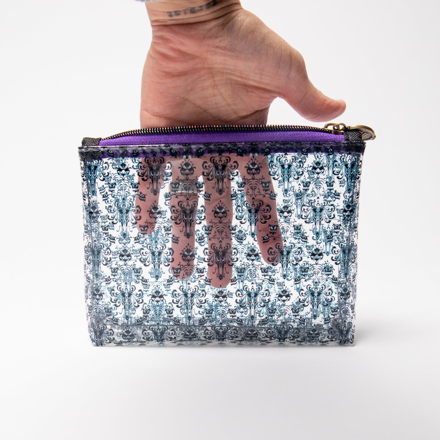 CLEAR "Haunted Masion" Pouch (READY TO SHIP)