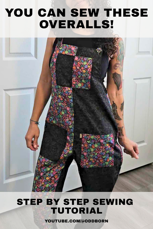 Easy Beginner Overalls! Sew Along/ Sewing Tutorial