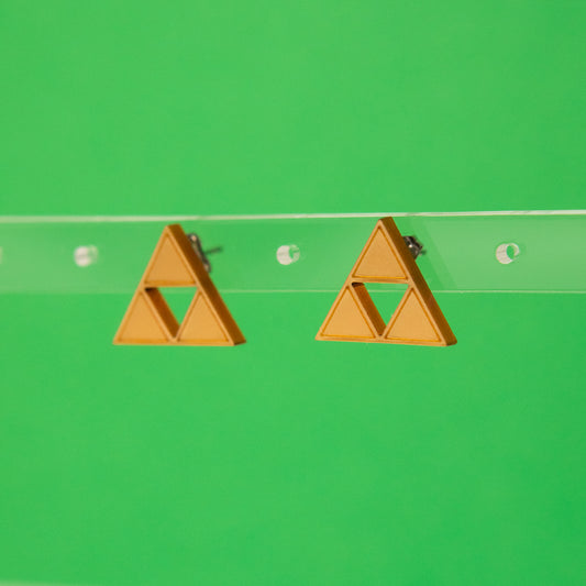 Triforce Stud Earrings (Made to Order)