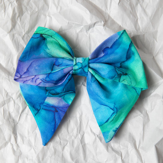 "Cool Ink" Hair Bow (Made to Order)